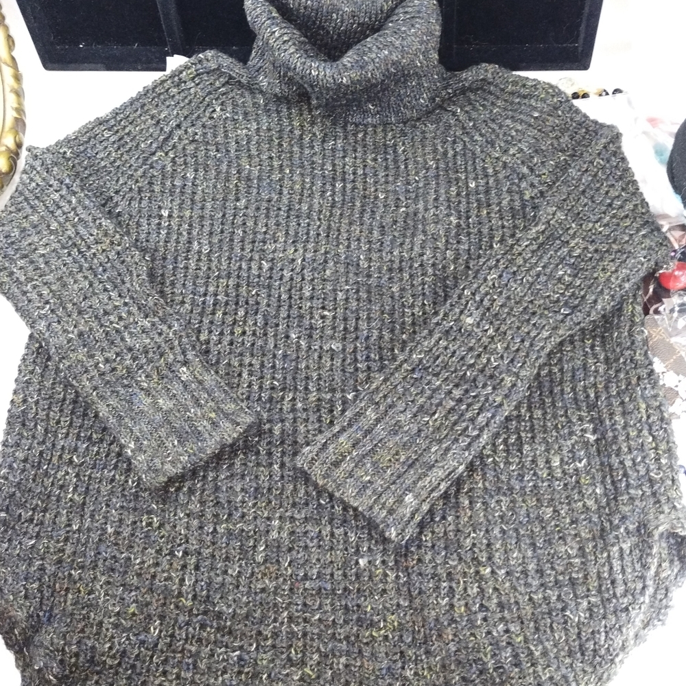 Free People Women's Dylan Tweedy Square Knit Turtleneck Sweater